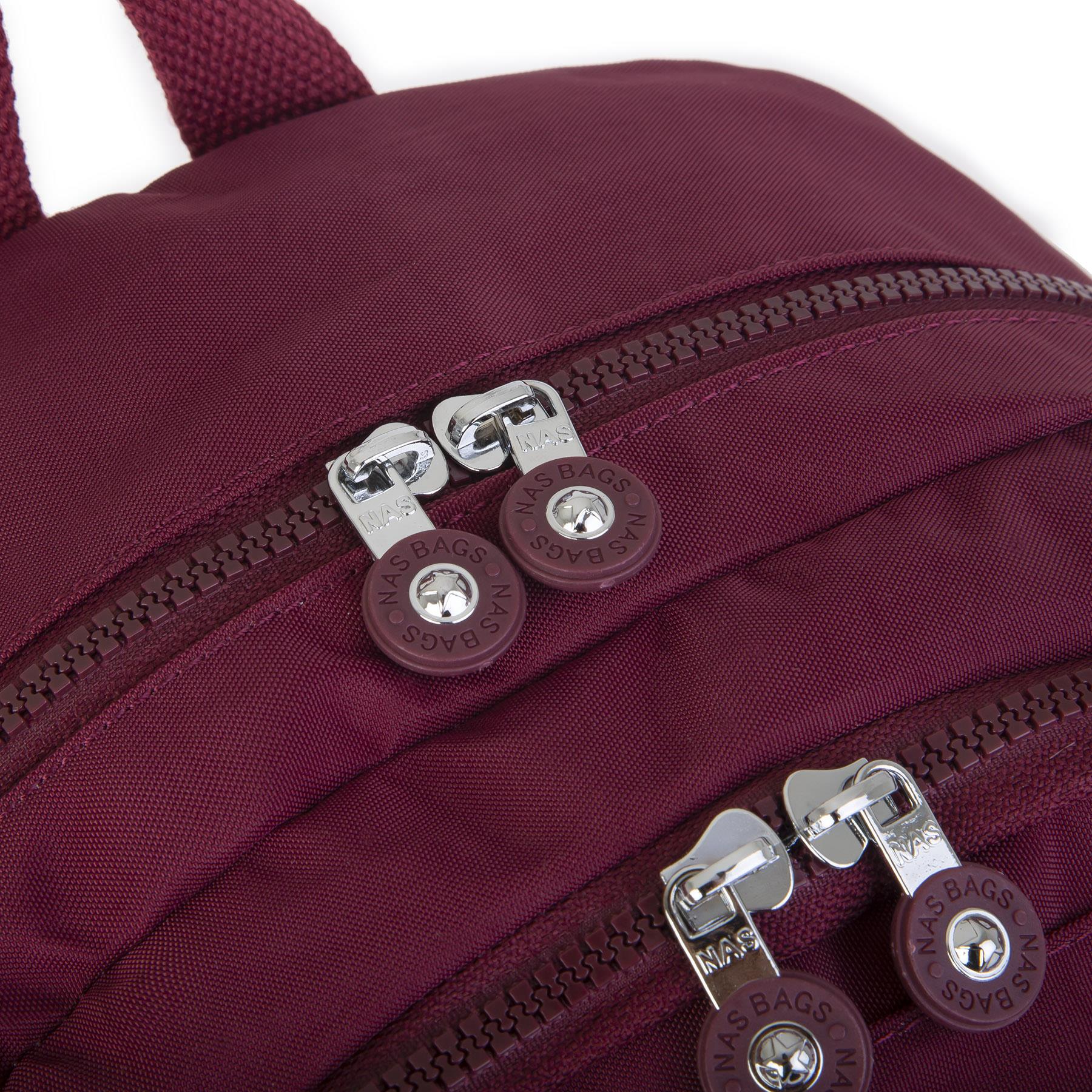 Nas Bag Unisex Zararlı Kimyasal İçermeyen Waterproof Sırt Çantası Bordo