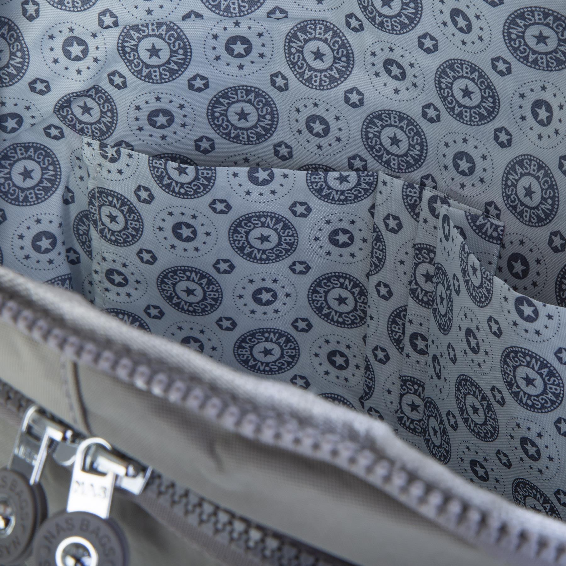Nas Bag Unisex Zararlı Kimyasal İçermeyen Waterproof Sırt Çantası Açık Gri