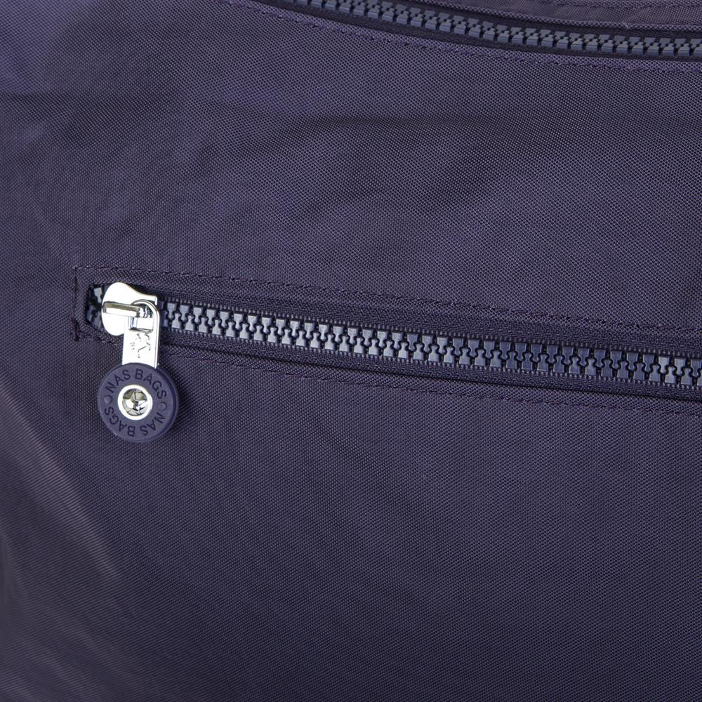 Nas Bag Unisex Zararlı Kimyasal İçermeyen Su İtici Özelliğe Sahip Omuz ve Sırt Çantası Dönüştürülebilir Tasarım  Koyu Mor