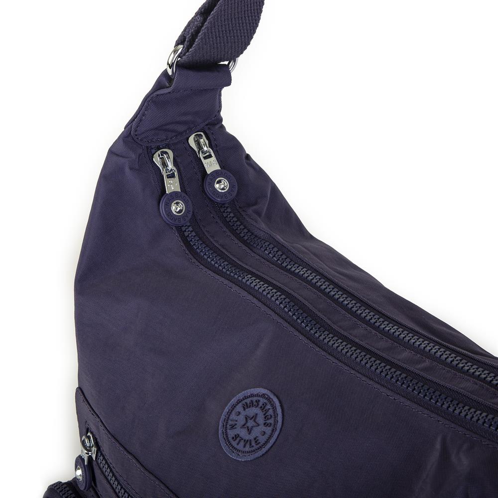 Nas Bag Unisex Zararlı Kimyasal İçermeyen Su İtici Özelliğe Sahip Omuz ve Sırt Çantası Dönüştürülebilir Tasarım  Koyu Mor