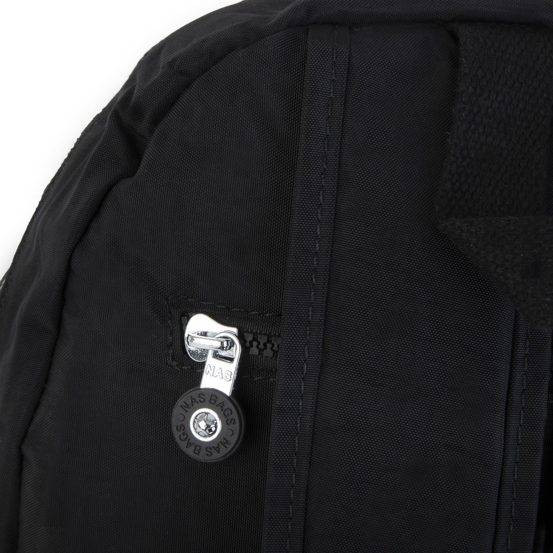 Nas Bag Unisex Zararlı Kimyasal İçermeyen Waterproof Sırt Çantası Siyah (30x44 cm )