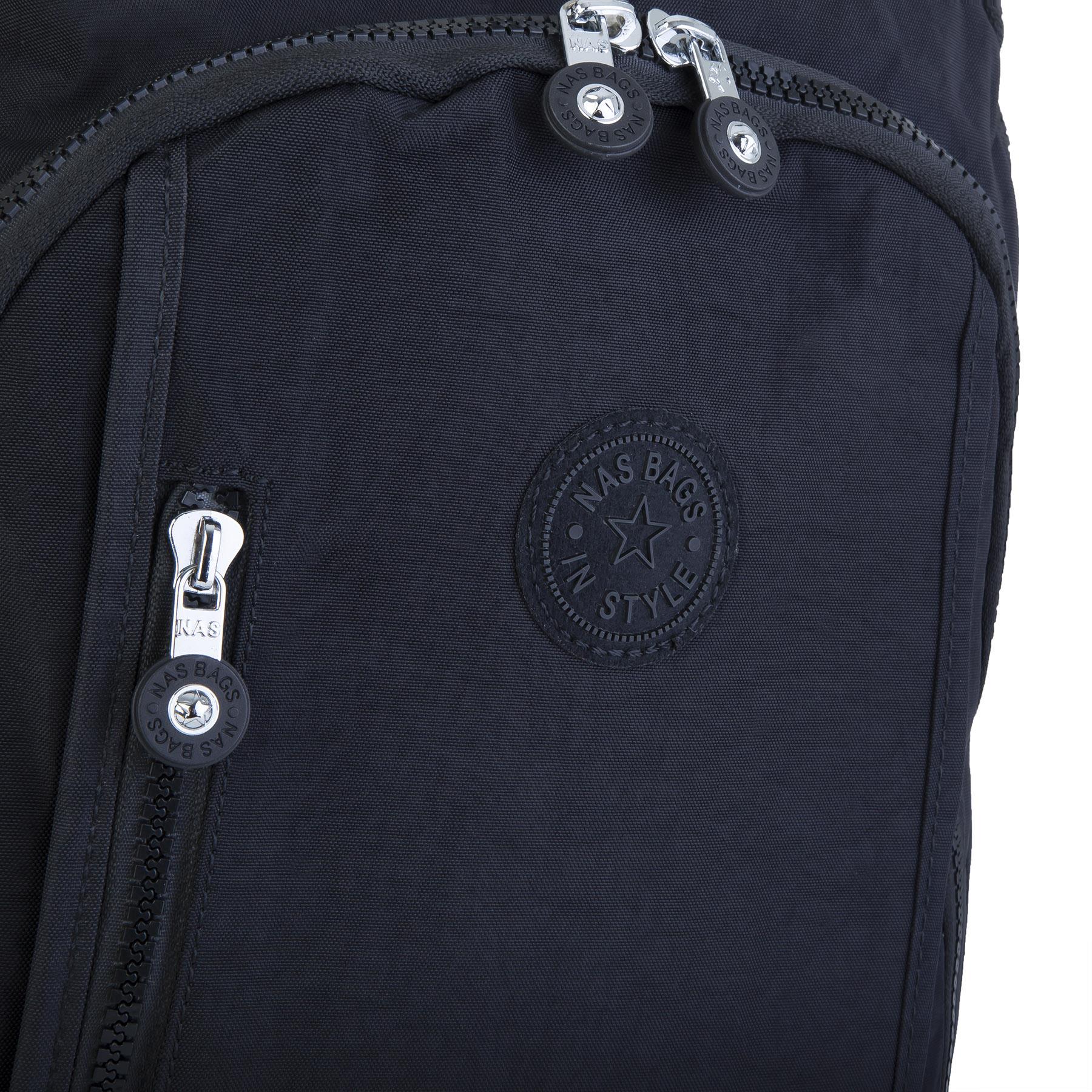 Nas Bag Unisex Zararlı Kimyasal İçermeyen Waterproof Sırt Çantası Siyah