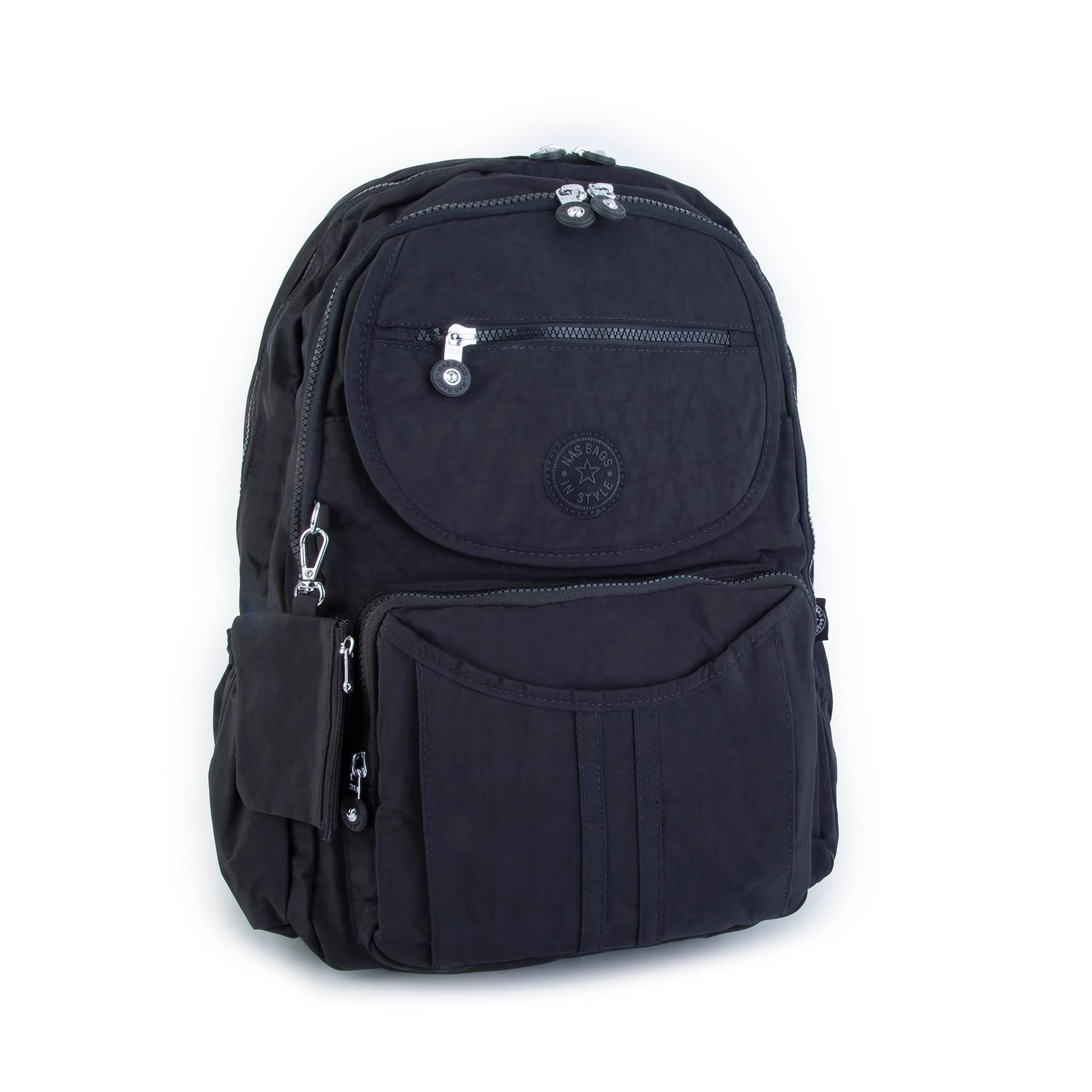 Nas Bag Unisex Zararlı Kimyasal İçermeyen Waterproof Sırt Çantası Siyah