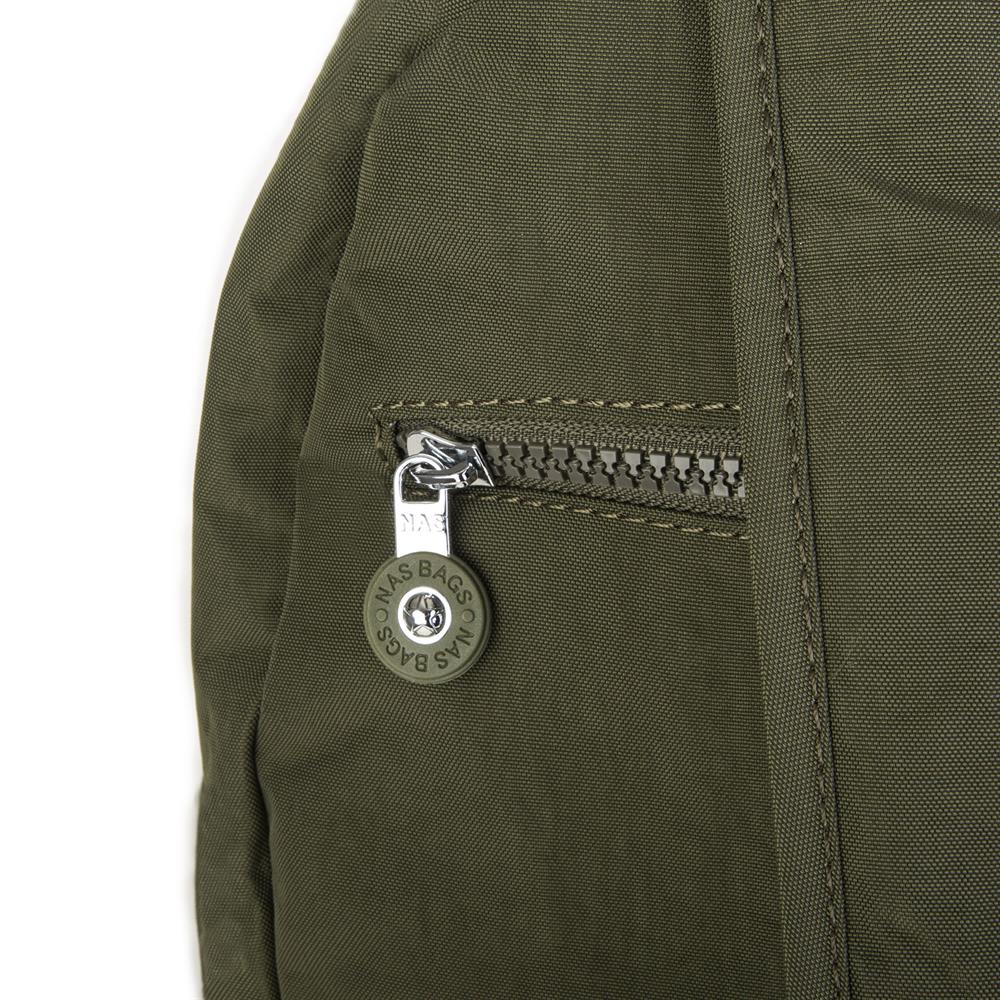Nas Bag Unisex Zararlı Kimyasal İçermeyen Waterproof Sırt Çantası Koyu Yeşil