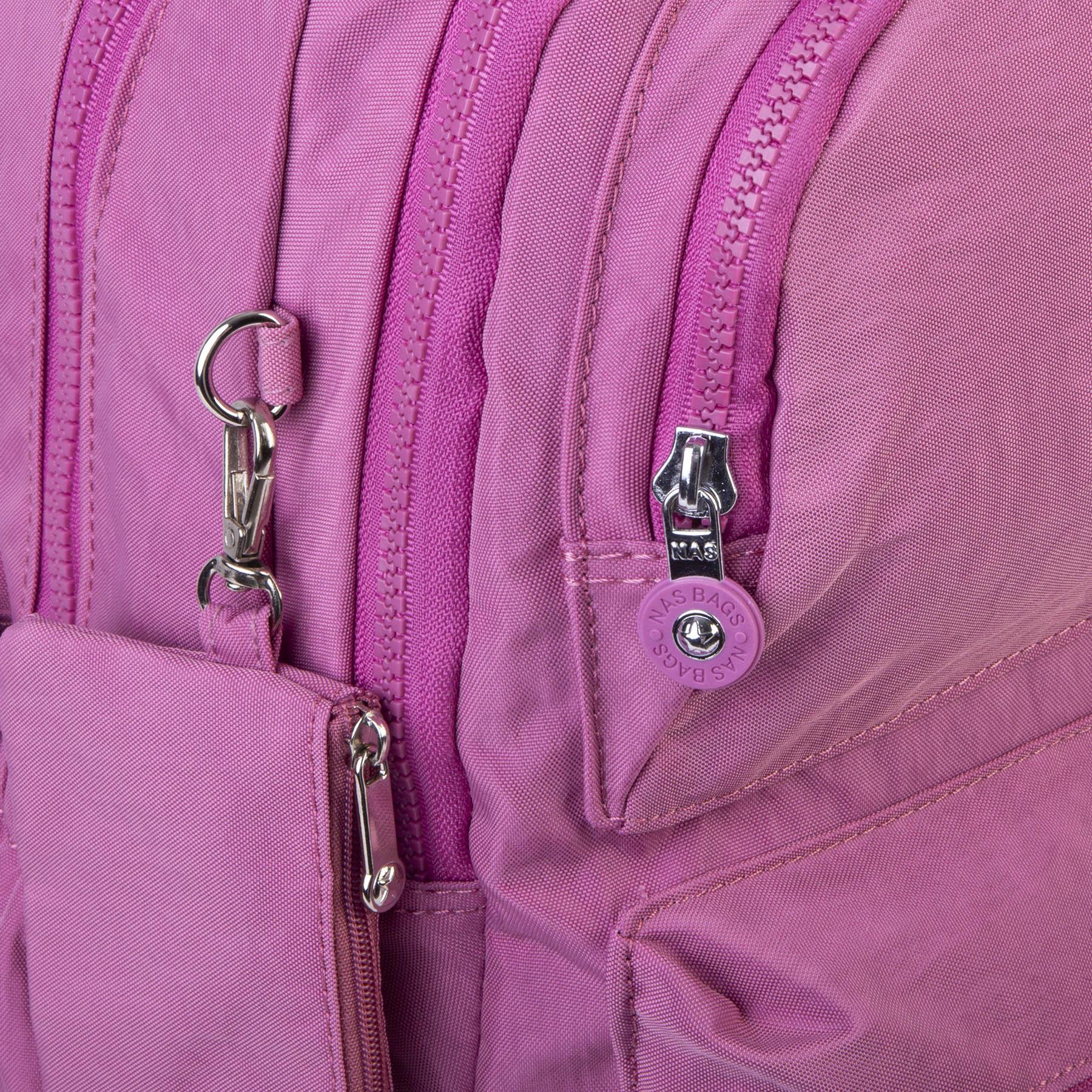 Nas Bag Unisex Zararlı Kimyasal İçermeyen Waterproof Sırt Çantası Gül Kurusu