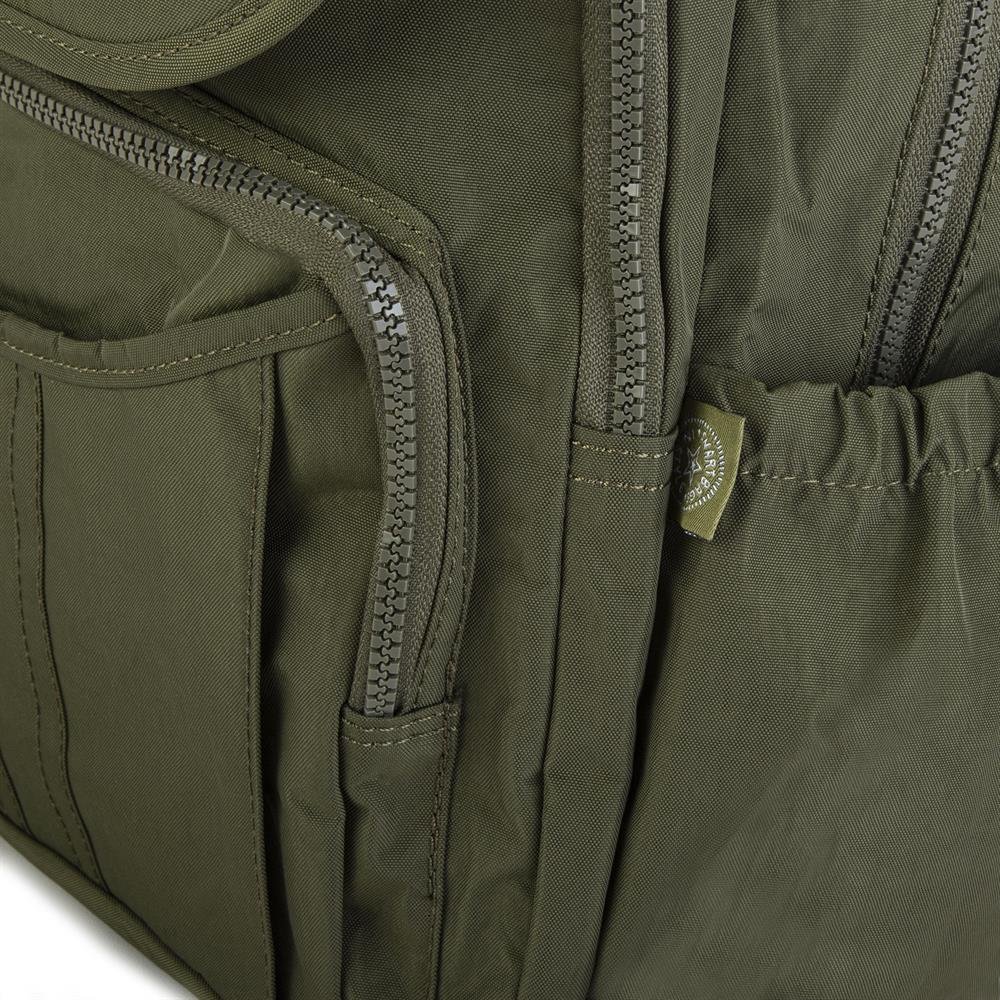 Nas Bag Unisex Zararlı Kimyasal İçermeyen Waterproof Sırt Çantası Koyu Yeşil