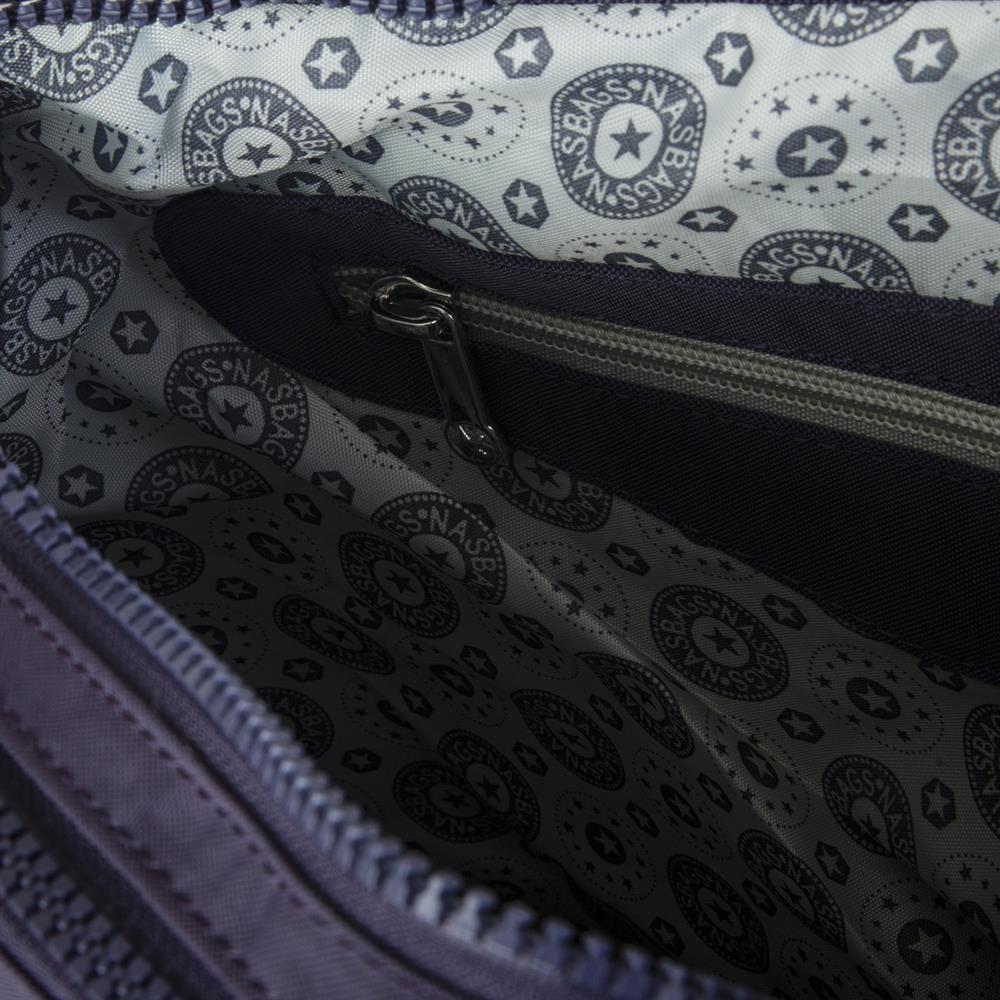 Nas Bag Unisex Zararlı Kimyasal İçermeyen Su İtici Özelliğe Sahip Omuz ve Sırt Çantası Dönüştürülebilir Tasarım  Koyu Mor