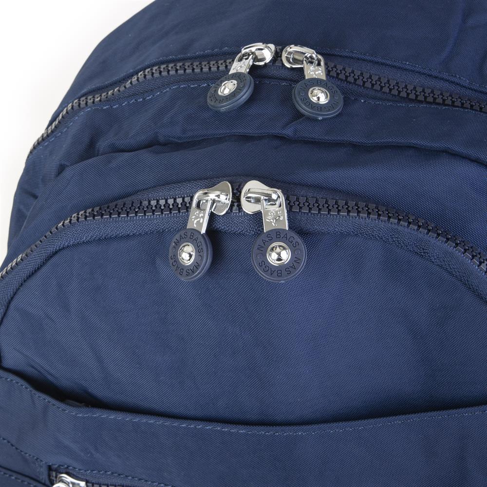 Nas Bag Unisex Zararlı Kimyasal İçermeyen Waterproof Sırt Çantası Lacivert (35x47x20 cm) 
