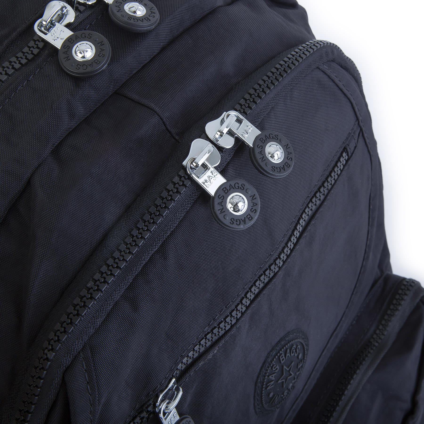 Nas Bag Unisex Zararlı Kimyasal İçermeyen Waterproof Sırt Çantası Siyah