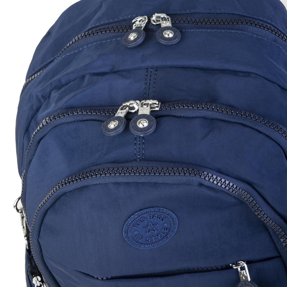Nas Bag Unisex Zararlı Kimyasal İçermeyen Waterproof Sırt Çantası Lacivert(30x44 cm )