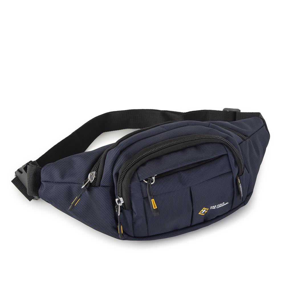 Nas Bag (Waterproof) Outdoor Fonksiyonel Çok Gözlü Erkek Bel ve Body Bag Lacivert 