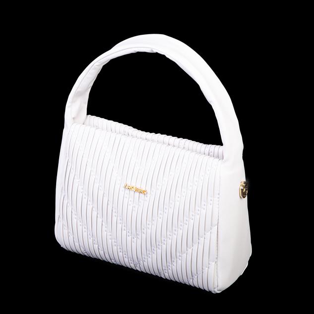  Nas Bag Kadın  Mini Boy Omuz Çapraz ve El Çantası ( 19x15 cm) Beyaz