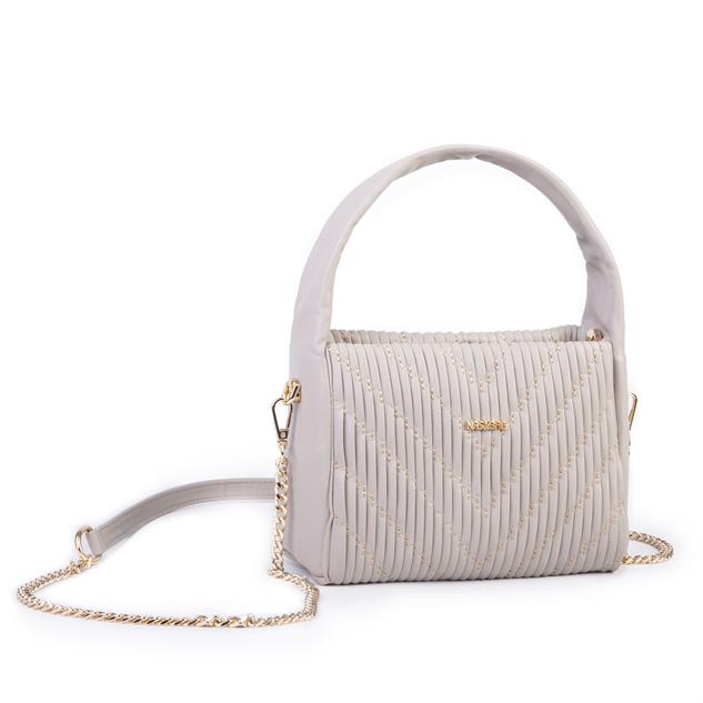  Nas Bag Kadın  Mini Boy Omuz Çapraz ve El Çantası ( 19x15 cm) Kum