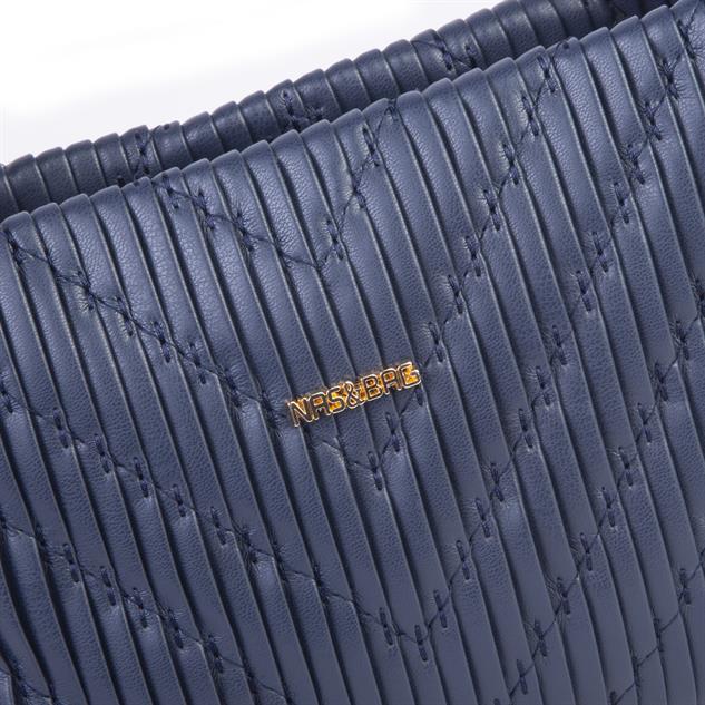  Nas Bag Kadın  Mini Boy Omuz Çapraz ve El Çantası ( 19x15 cm) Lacivert