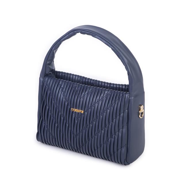  Nas Bag Kadın  Mini Boy Omuz Çapraz ve El Çantası ( 19x15 cm) Lacivert