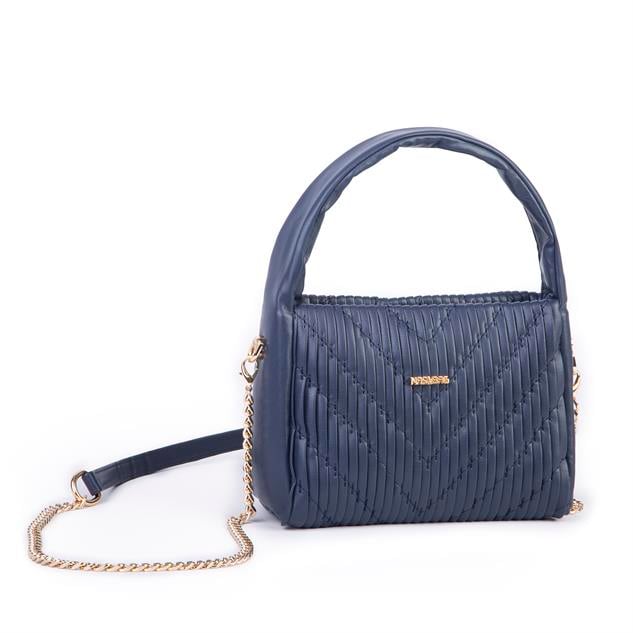  Nas Bag Kadın  Mini Boy Omuz Çapraz ve El Çantası ( 19x15 cm) Lacivert