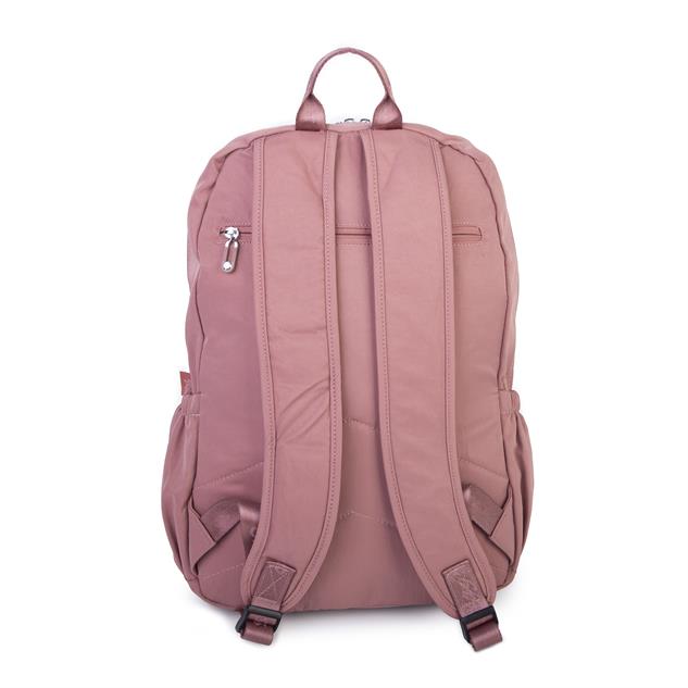  Nas Bag Unisex Büyük Boy Hafif Çok Gözlü Sırt Çantası Gül Kurusu