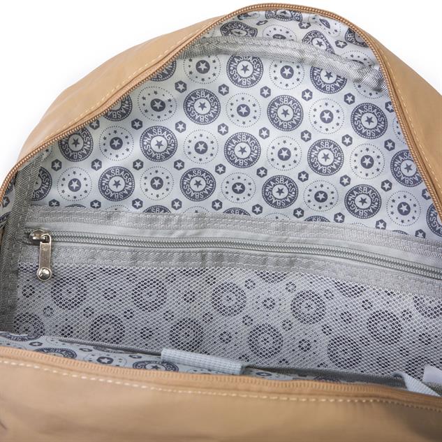  Nas Bag Unisex  Büyük Boy Hafif  Çok Gözlü Okul Sırt Çantası (en :30 cm boy:44 cm) Kum