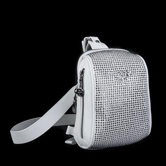 Nas Bag Bel ve Body Bag Beyaz  Gümüş Tasli