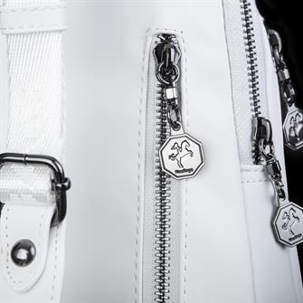 Nas Bag Bel ve Body Bag Beyaz  Gümüş Tasli
