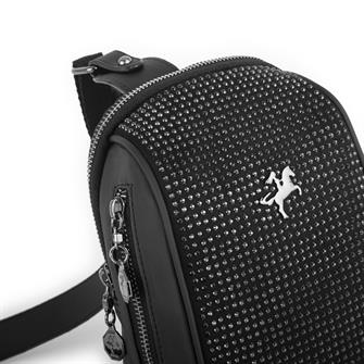 Nas Bag Bel ve Body Bag  Siyah Taşlı 