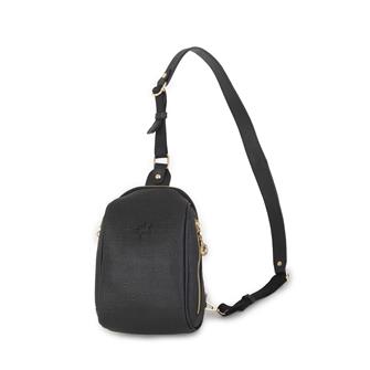 Nas Bag Bel ve Body Bag Siyah Gofraj