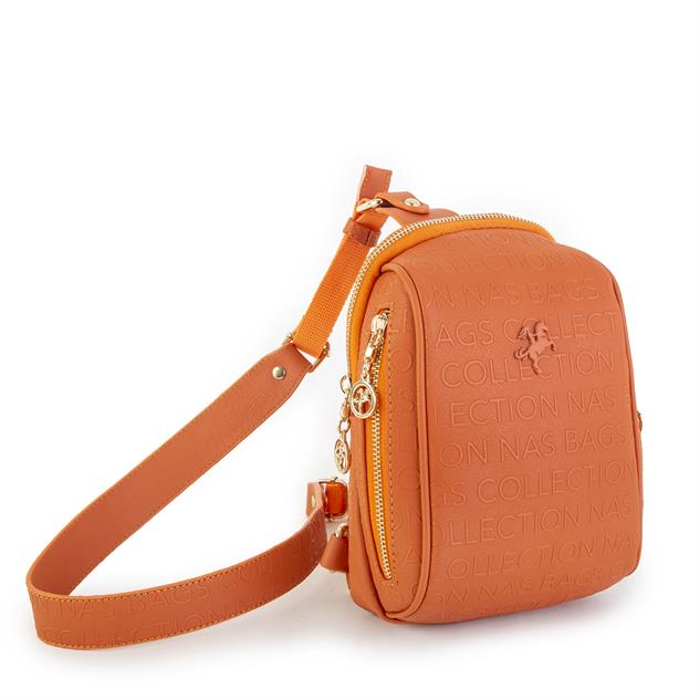 Nas Bag Bel ve Body Bag  Turuncu Gofraj