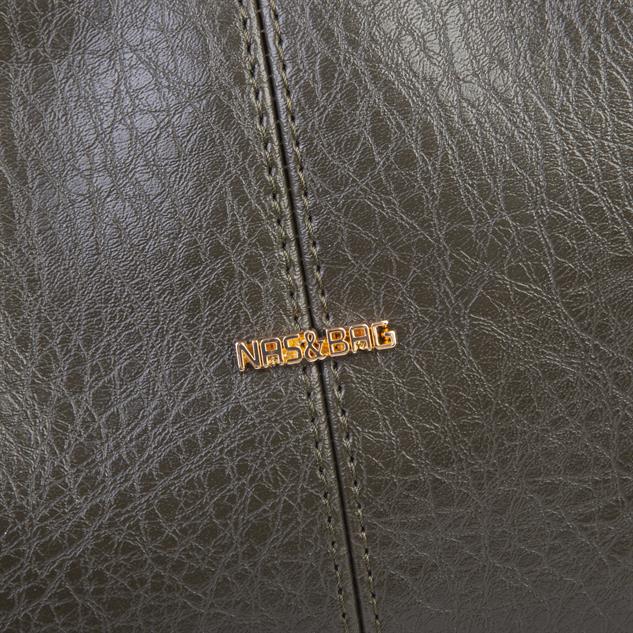 Nas Bag Burslu Klipsli Vintage Omuz ve Çapraz Çanta (23x20 cm ebatlarındadır) Haki Victoria