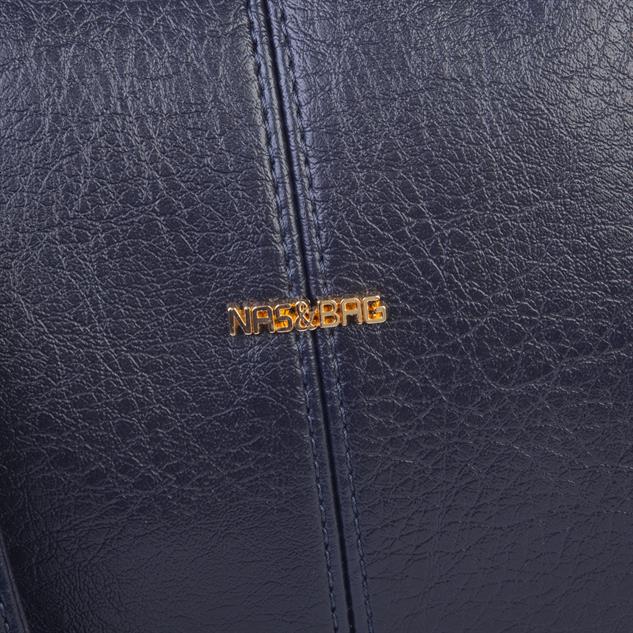 Nas Bag Burslu Klipsli Vintage Omuz ve Çapraz Çanta (23x20 cm ebatlarındadır) Lacivert  Victoria