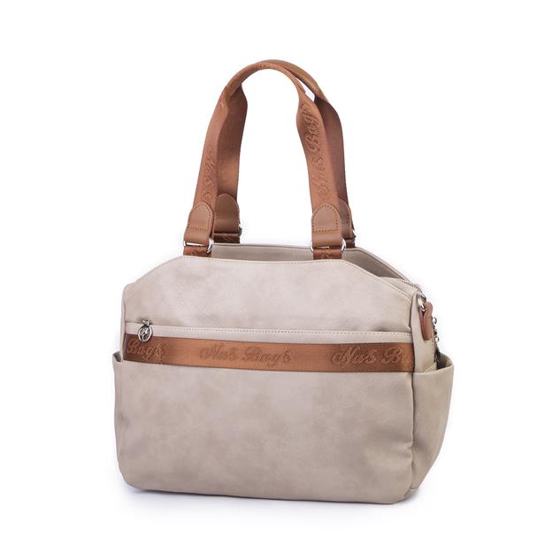 Nas Bag Büyük Boy Spor Geniş Hacimli Günlük veya Spor Omuz Çantası  Kum  Taba  Raven ( 36x30 cm )