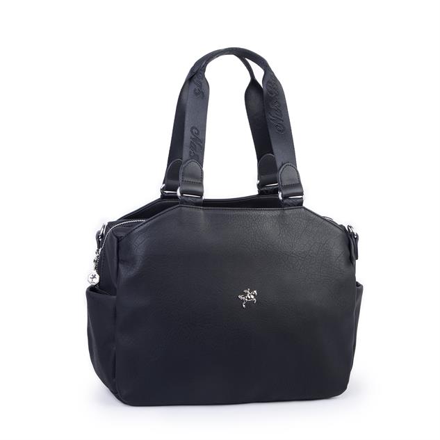 Nas Bag Büyük Boy Spor Geniş Hacimli Günlük veya Spor Omuz Çantası Siyah  Raven ( 36x30 cm )