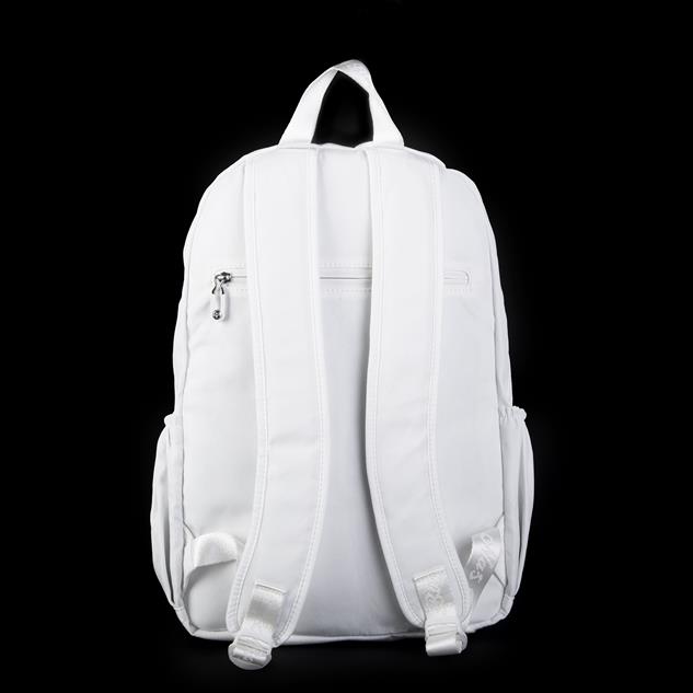 Nas Bag Büyük Boy Unisex Hafif  ve Su Geçirmez Çok Gözlü Sırt Çantası Beyaz 