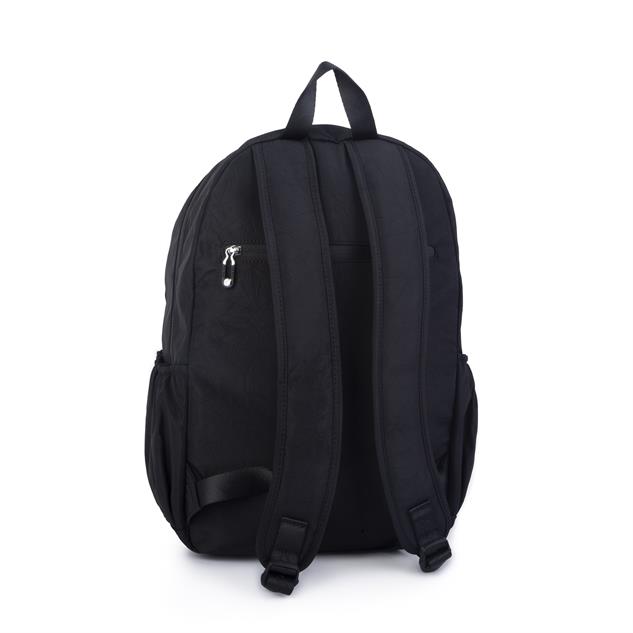 Nas Bag Büyük Boy Unisex Hafif  ve Su Geçirmez Çok Gözlü Sırt Çantası Siyah 