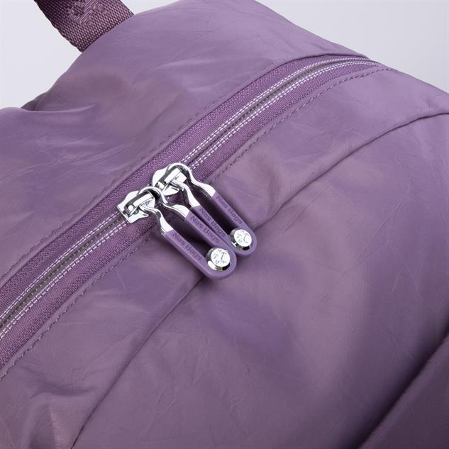 Nas Bag Büyük Boy Unisex Hafif  ve Su Geçirmez Çok Gözlü Sırt Çantası Mor 