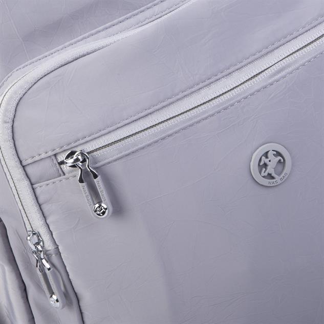 Nas Bag Büyük Boy Unisex Hafif  ve Su Geçirmez Çok Gözlü Sırt Çantası Gri