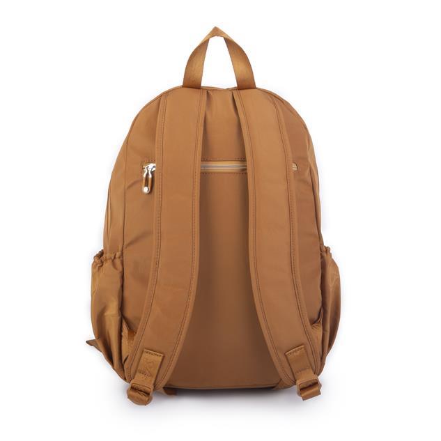 Nas Bag Büyük Boy Unisex Hafif  ve Su Geçirmez Çok Gözlü Sırt Çantası Hardal