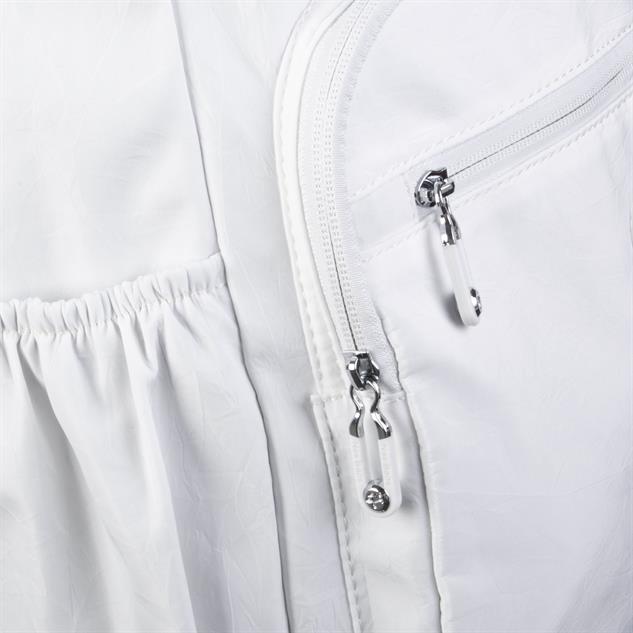 Nas Bag Büyük Boy Unisex Hafif  ve Su Geçirmez Çok Gözlü Sırt Çantası Beyaz 