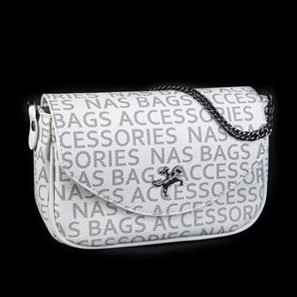 Nas Bag Çapraz Çanta Beyaz Yazılı