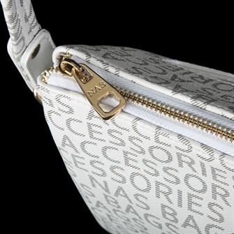 Nas Bag Çapraz Çanta Beyaz Yazılı