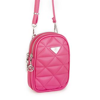 Nas Bag Çapraz Çanta Fuşya Kapitone