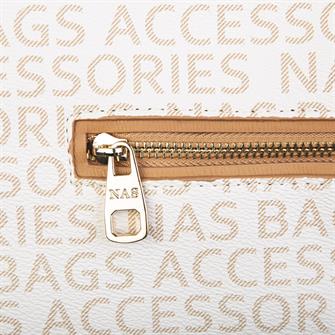 Nas Bag Çapraz Çanta Krem Camel Yazılı