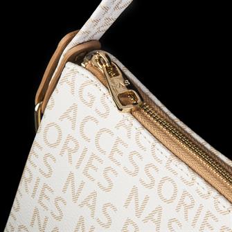 Nas Bag Çapraz Çanta Krem Camel Yazılı