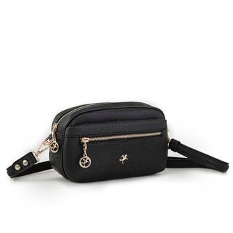 Nas Bag Çapraz Çanta Siyah Gofraj