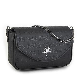 Nas Bag Çapraz Çanta Siyah Gofraj