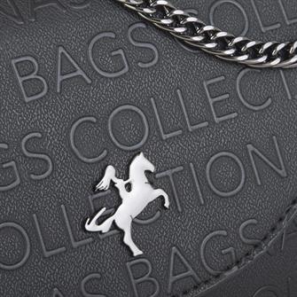 Nas Bag Çapraz Çanta Siyah Gofraj