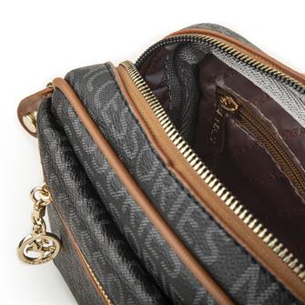 Nas Bag Çapraz Çanta Siyah Taba Yazılı
