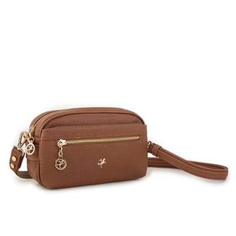 Nas Bag Çapraz Çanta Taba Gofraj