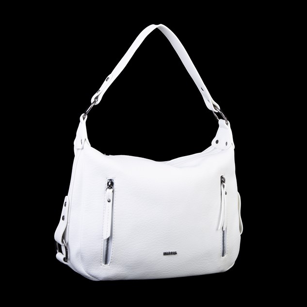 Nas Bag Çok Gözlü Kadın Omuz ve Çapraz Çanta (33x25 cm ) Beyaz Victoria