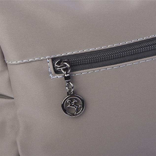 Nas Bag Çok Gözlü Yumuşak ve Hafif Yapılı Çift Askılı Omuz ve Çapraz Çanta Gri Siyah   Buzzy  ( 30x24 cm )