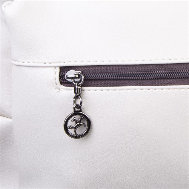 Nas Bag Çok Gözlü Yumuşak ve Hafif Yapılı Çift Askılı Omuz ve Çapraz Çanta ( 30x24 cm ) Krem Kahve Victoria